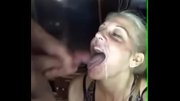 open mouth to cum