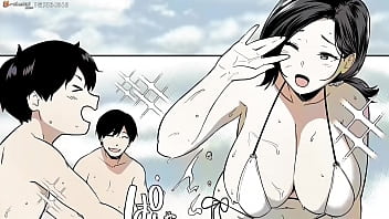 Hentai Comic About a Busty Older Sister Having Sex with Strangers at a Hot Springs