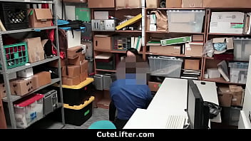 Sexy Teen Banged in Mall Back Office
